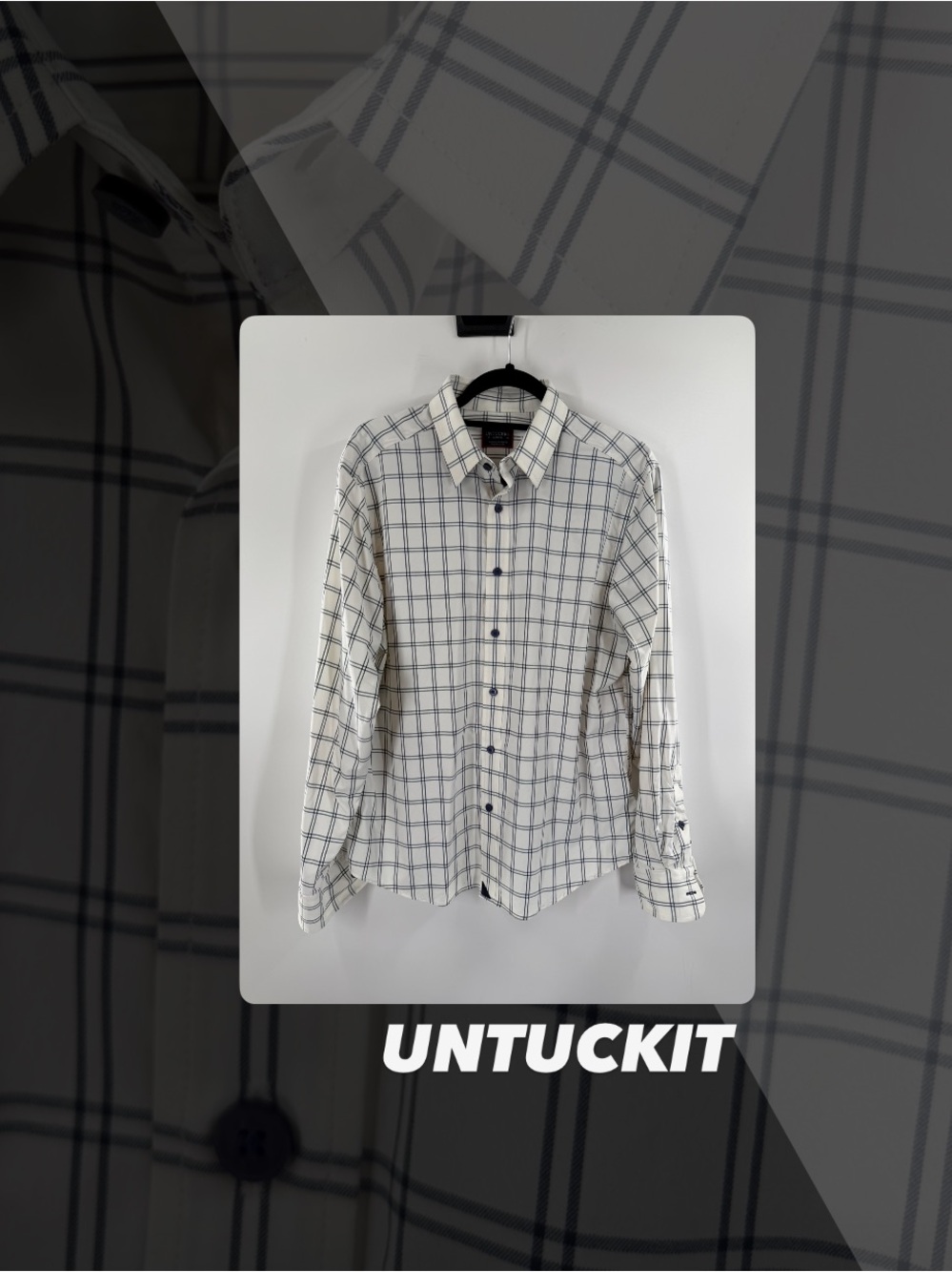 EUC Untuckit White Lazaret Wrinkle-Free Shirt